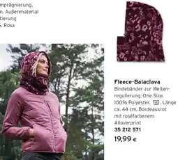 Tchibo Eduscho Fleece-Balaclava Angebot