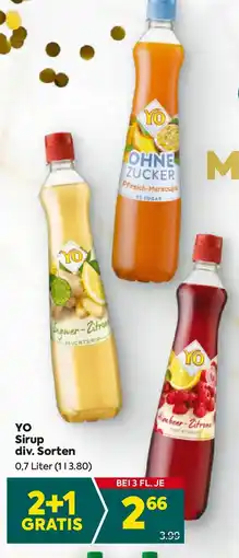 Billa Yo sirup Angebot