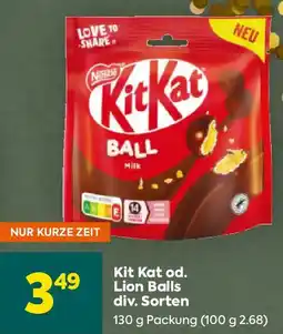 Billa Kit Kat od. Lion Balls Angebot