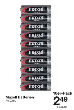 Zeeman Maxell Batterien Angebot