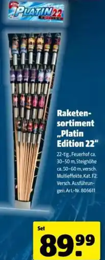 Hagebau Raketen sortiment Platin Angebot