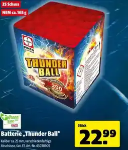 Hagebau Batterie Thunder Ball Angebot