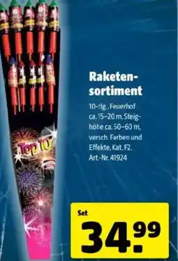 Hagebau Raketen- sortiment Angebot
