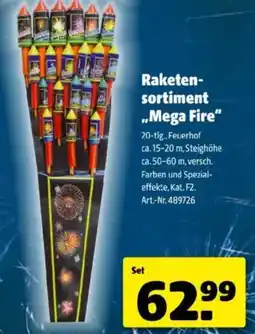 Hagebau Raketen- sortiment mega fire Angebot
