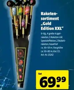 Hagebau Raketen- sortiment Gold Angebot