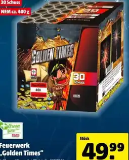 Hagebau Feuerwerk golden times Angebot