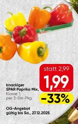 Eurospar knackiger SPAR Paprika Mix, Angebot