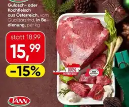 Eurospar Gulasch- oder Kochfleisch aus Österreich, vom Angebot