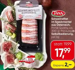 Eurospar Schweinefilet im speckmantel Angebot