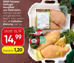 Eurospar SPAR Feinstes Geflügel Hendifilet Angebot