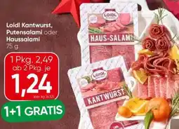 Eurospar Loidl Kantwurst, Putensalami Angebot