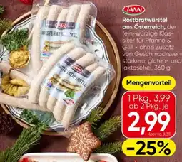 Eurospar Rostbratwürstel aus österreich Angebot