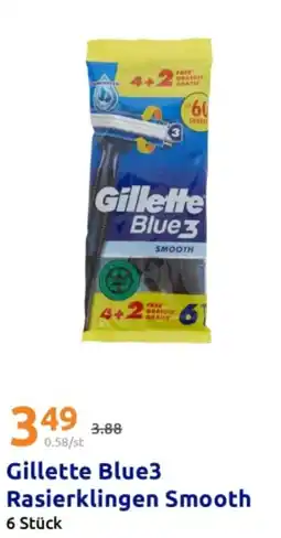 Action Gillette blue3 rasierklingen smooth Angebot