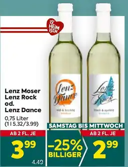 Billa Lenz Moser Lenz Rock od. Lenz Dance Angebot