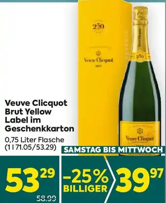 Veuve Clicquot Brut Yellow Label im Geschenkkarton