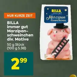 Billa Billa immer gut marzipan- schweinchen Angebot