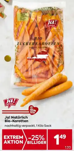 Billa Ja! natürlich bio-karotten Angebot