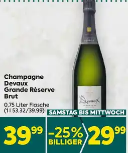 Billa Champagne devaux grande réserve brut Angebot