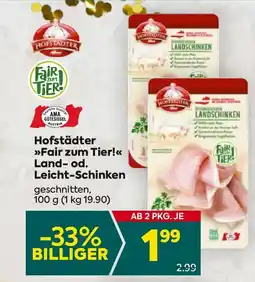 Billa Hofstädter fair zum tier land od leicht-schinken Angebot