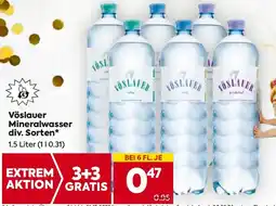 Billa Vöslauer Mineralwasser Angebot