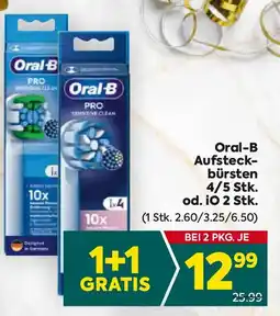 Billa Oral-b aufsteck- bürsten 4/5 stk. od. io 2 stk. Angebot