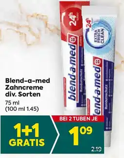 Billa Blend-a-med Zahncreme Angebot