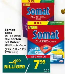 Billa Somat Tabs Angebot