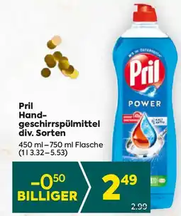 Billa Pril Hand geschirrspülmittel Angebot
