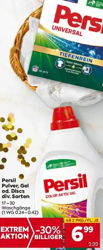 Billa Persil Pulver, Gel od. Discs Angebot