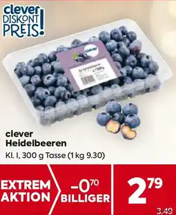 Billa clever Heidelbeeren Angebot
