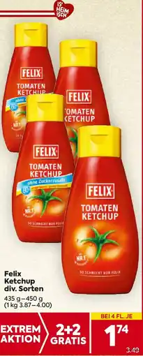 Billa Felix Ketchup div. Sorten Angebot