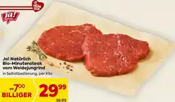 Billa Ja! Natürlich Bio-Minutensteak vom Weidejungrind Angebot