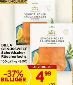 Billa BILLA GENUSSWELT Schottischer Räucherlachs Angebot