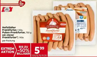 Hofstädter Frankfurter Puten-Frankfurter od. clever Frankfurter