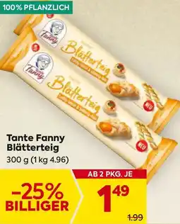 Billa Tante Fanny Blätterteig Angebot
