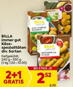 Billa BILLA immer gut Käse- spezialitäten div. Sorten Angebot