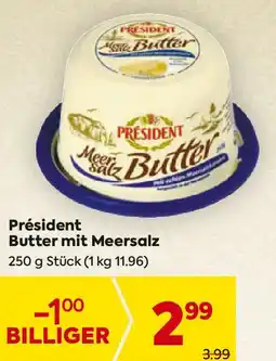 Billa Président Butter mit Meersalz Angebot