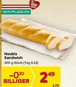 Billa Haubis Sandwich Angebot
