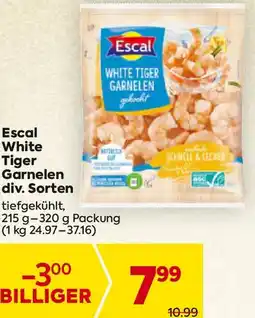 Billa Escal White Tiger Garnelen div. Sorten Angebot