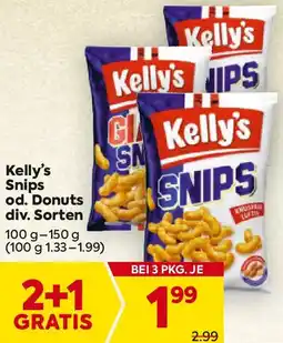 Billa Kelly's Snips od. Donuts div. Sorten Angebot