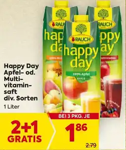 Billa Happy Day Apfel-od. Multi- vitamin- saft div. Sorten Angebot