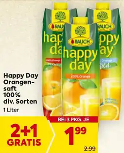 Billa Happy Day Orangen- saft 100% div. Sorten Angebot