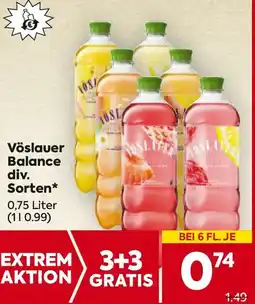 Billa Vöslauer Balance div. Sorten Angebot