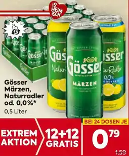 Billa Gösser Märzen, Naturradler od. 0,0% Angebot
