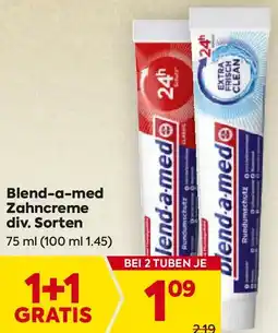 Billa Blend-a-med Zahncreme div. Sorten Angebot
