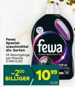 Billa Fewa Spezialwaschmittel div. Sorten Angebot