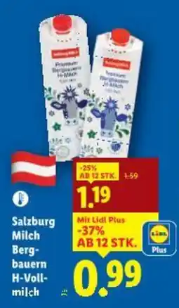 Lidl Salzburg milch berg- bauern h-voll- milch Angebot