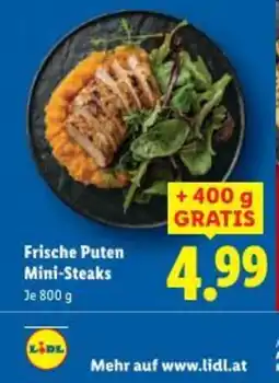 Lidl Frische Puten Mini-Steaks Angebot