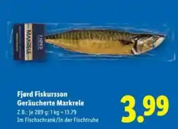 Lidl Fjord Fiskursson Geräucherte Markrele Angebot