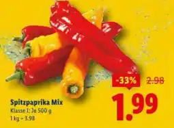 Lidl Spitzpaprika mix Angebot